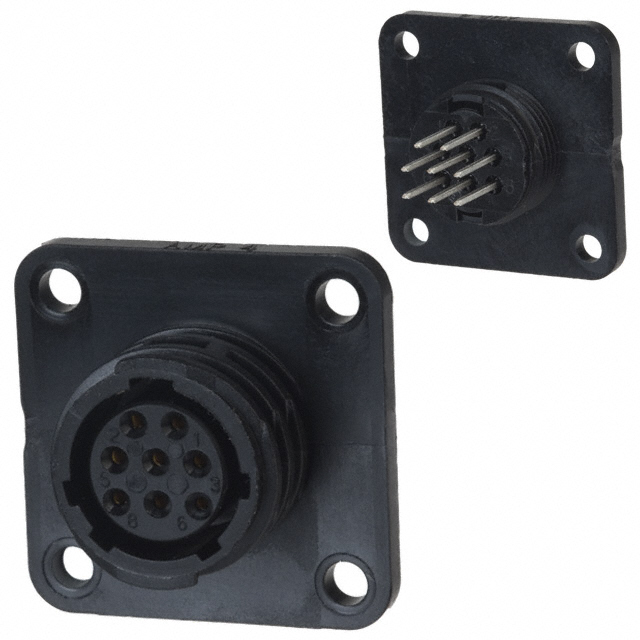 CONN RCPT FMALE 8POS GOLD SOLDER【1-208657-0】