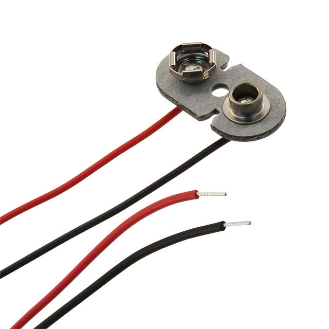 【72】BATT CONNECTOR SNAP 9V 7" LEADS