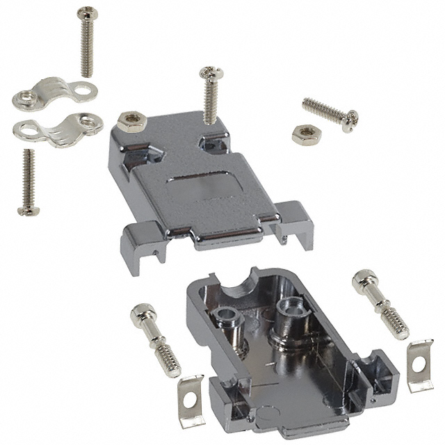 【977-009-020R121】CONN BACKSHELL 9POS 180DEG SHLD