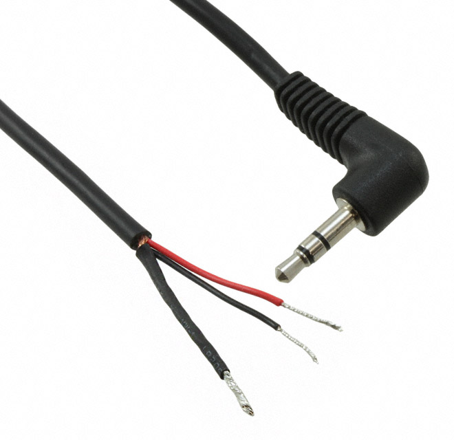 【053-0282R】CABLE ASSY R/A 3.5MM STEREO 6'