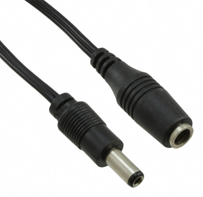 CBL ASSY 2.1MM JACK-PLG FLAT 6'【053-0378R】