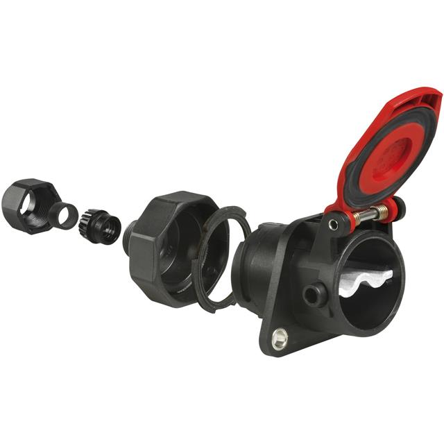 【00599362】CONN RCPT MALE 1POS SILVER SLDR