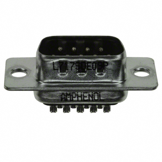 【L717SDE09P】CONN D-SUB PLUG 9POS SOLDER CUP