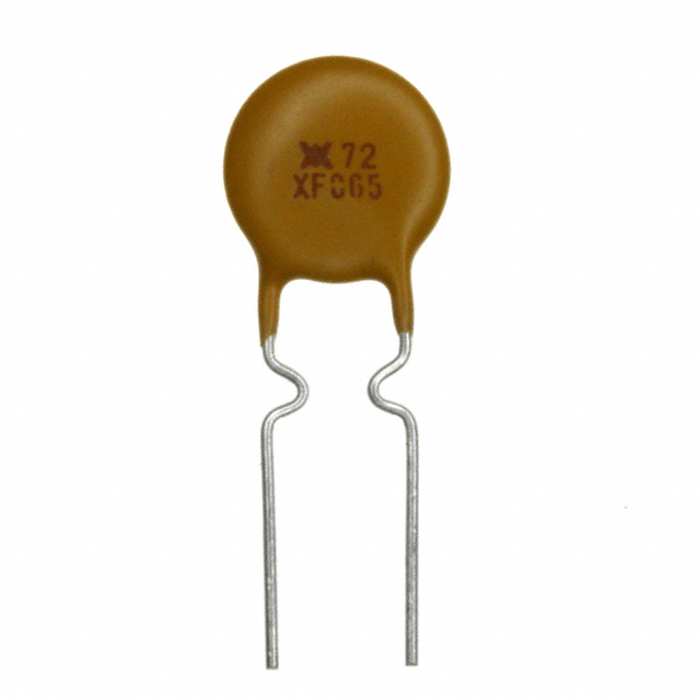 PTC RESET FUSE 72V 650MA RADIAL【RXEF065】