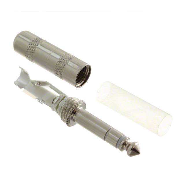CONN PLUG STEREO 6.35MM 3COND【297】