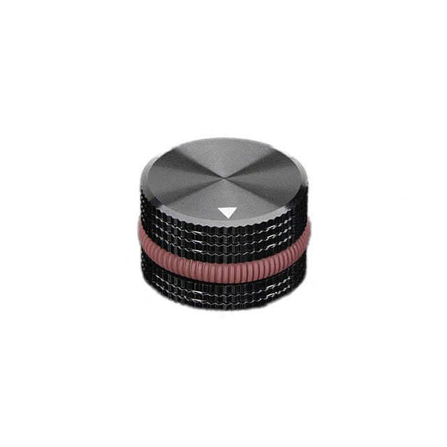 KNOB KNURLED 0.236" METAL【2056】
