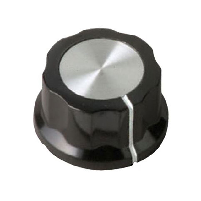 KNOB FLUTED W/SKIRT 0.250" PHEN【1110】
