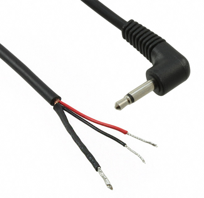 【053-0276R】CABLE ASSY R/A 3.5MM MONO 6'