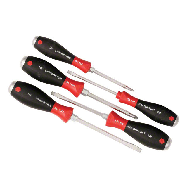 SCREWDRIVER SET PHIL/SLOT 5PC【53075】