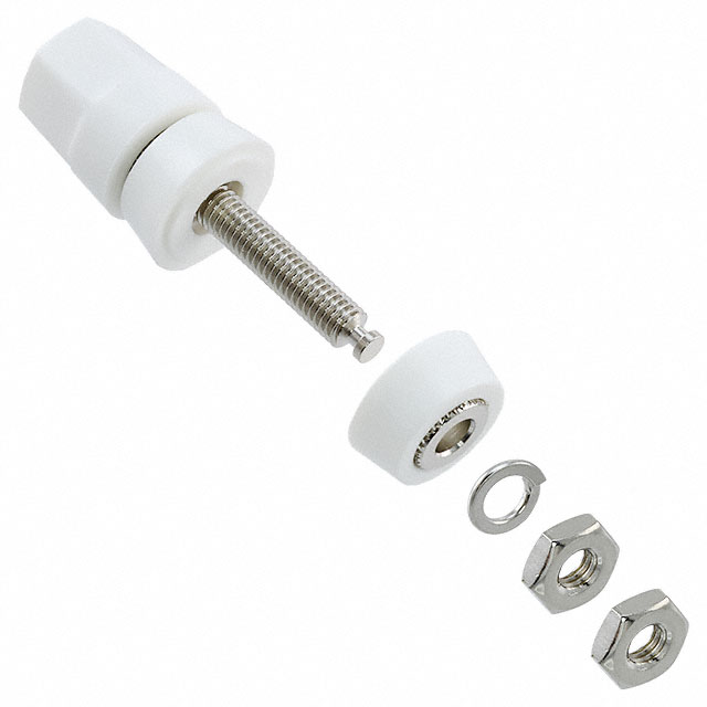 【4198】CONN BIND POST HEX WHITE
