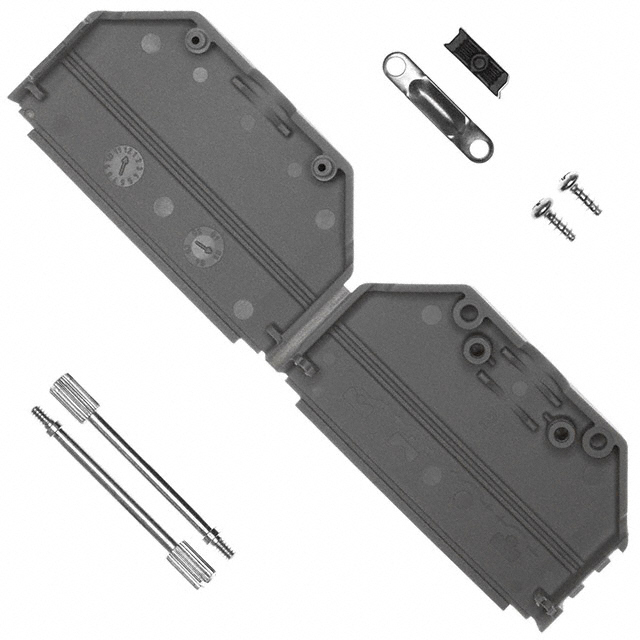 CONN BACKSHELL 37POS 180DEG GRAY【972-037-01SR031】