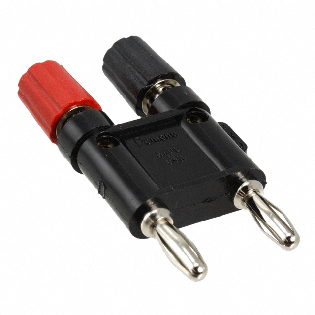 【1286】CONN BIND POST DL FLUTD BLK/RED