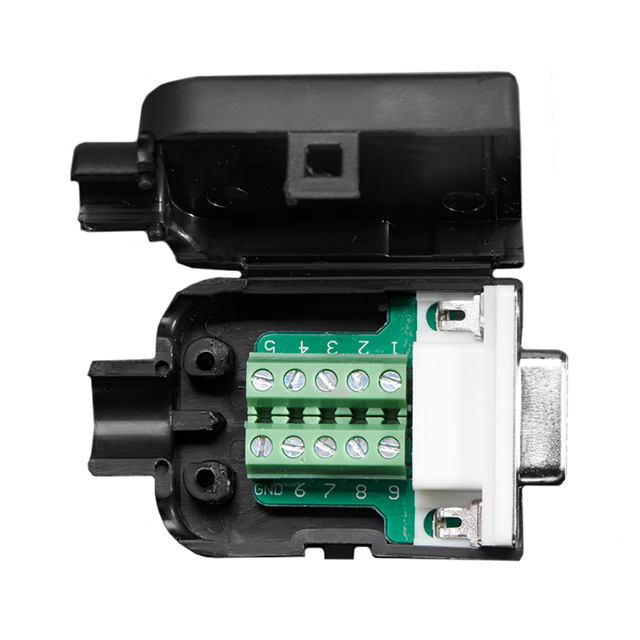 ADAPT DB9F TO TERM BLK 9POS BLK【3122】
