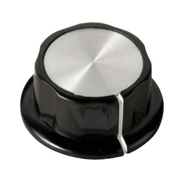 KNOB FLUTED W/SKIRT 0.250" PHEN【1120】