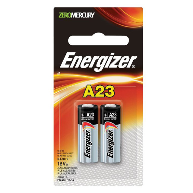 【A23BPZ-2】BATTERY ALKALINE 12V A23 2PACK