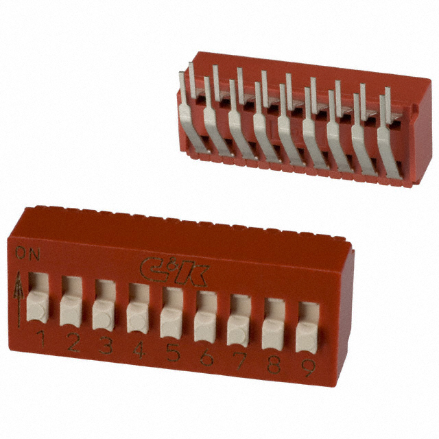 SWITCH SLIDE DIP SPST 0.1A 5V【BD09AV】
