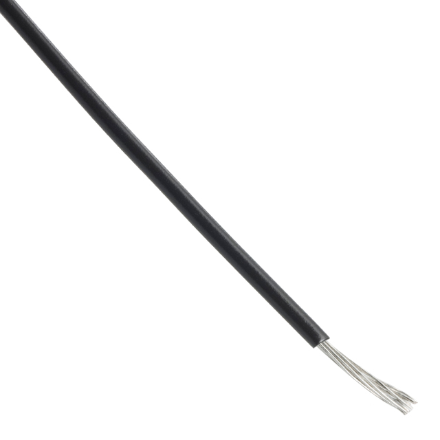 【10064-32-1-0500-001-1-TS】HOOK-UP STRND 32AWG 30V BLK 25'
