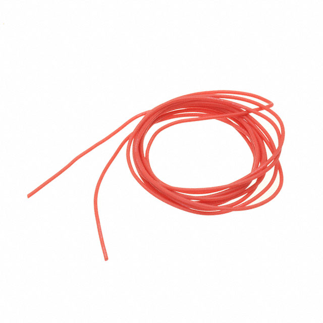 HOOKUP STRN 26AWG 600V RED 6.56'【1877】