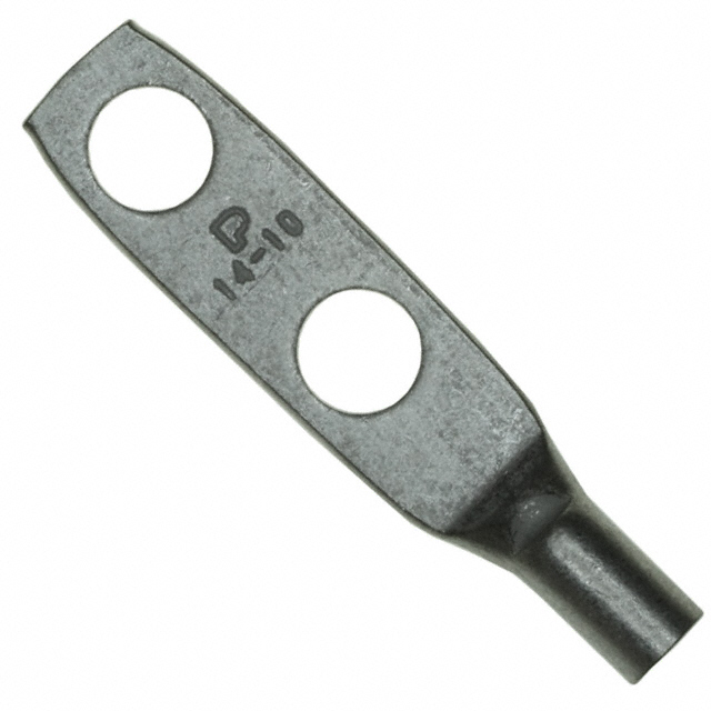 CONN TERM RECT LUG 10 AWG #1/4【LCD10-14A-L】