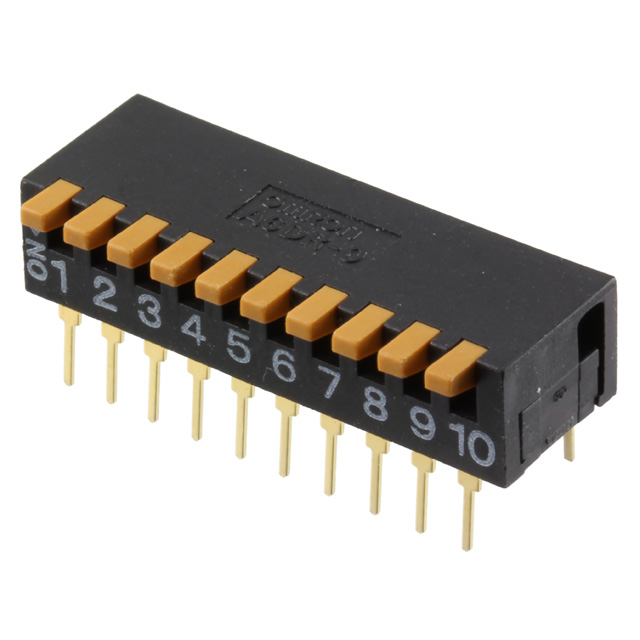 SWITCH PIANO DIP SPST 0.03A 30V【A6DR-0100】