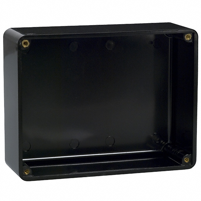 【701】BOX PLAS BLACK 6.812"L X 5.25"W