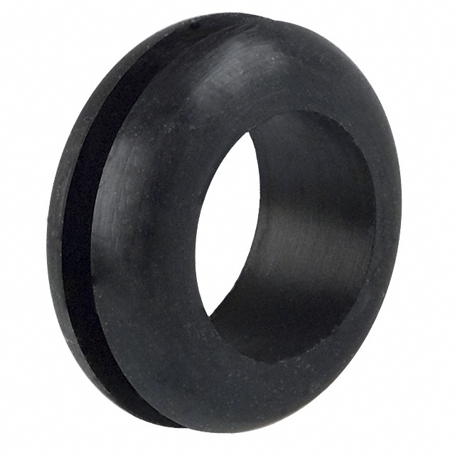 GROMMET 0.375" RUBBER BLACK【745】