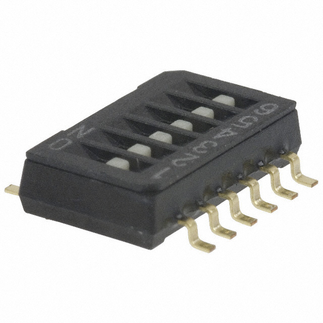 【CHS-06MB】SWITCH SLIDE DIP SPST 0.1A 6V