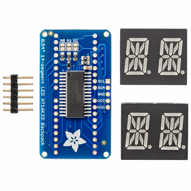 ADDRESS LED 14 SEGMENT I2C BLUE【1912】
