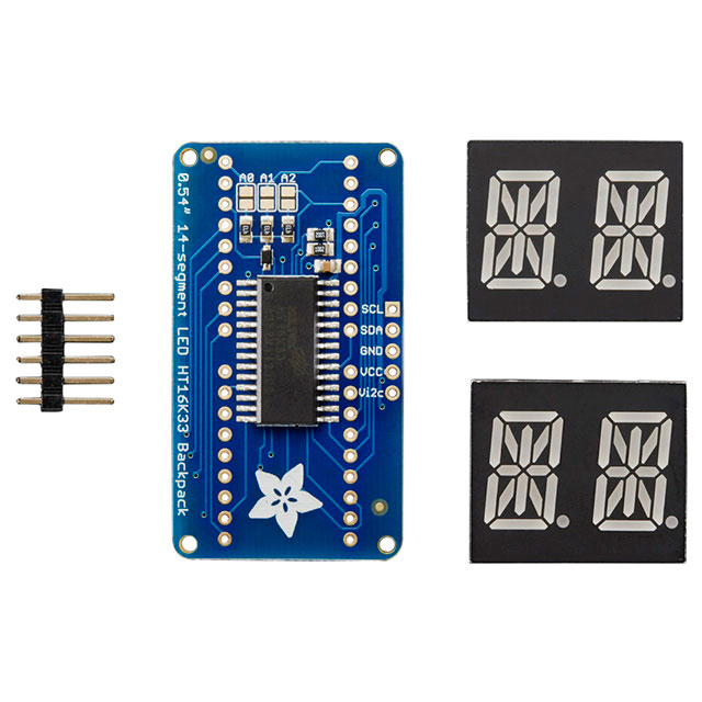 ADDRESS LED 14 SEGMENT I2C RED【1911】