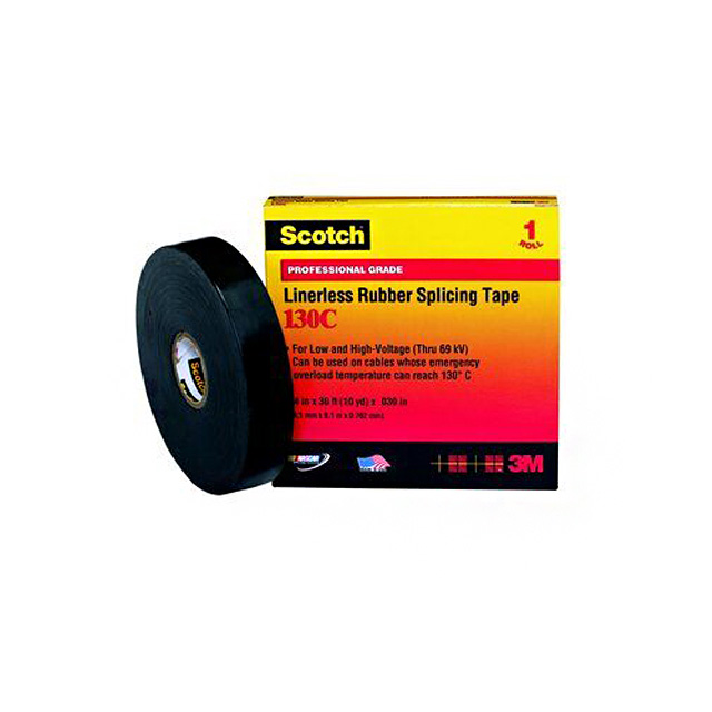 TAPE SPLICING BLACK 1"X3.3YDS【130-1X10FT】