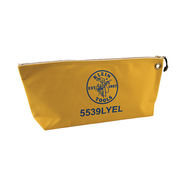 LARGE  ZIPPER BAG YELLOW CANVAS【5539LYEL】