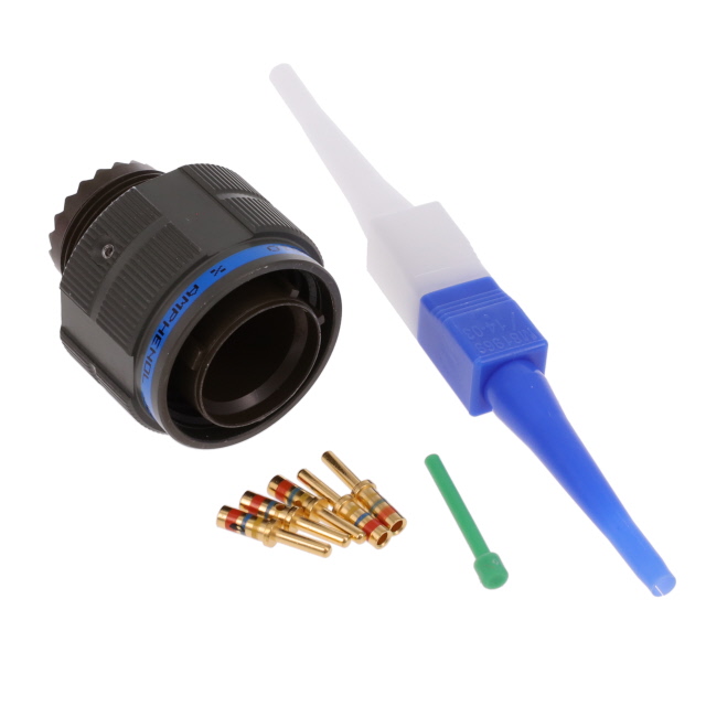 CONN PLUG MALE 4POS GOLD CRIMP【D38999/26WC4PN】