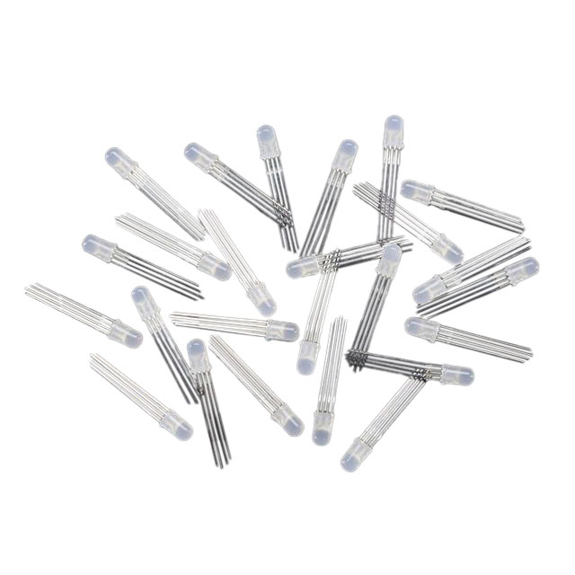 【302】LED RGB DIFFUSED 5MM T/H 25PK