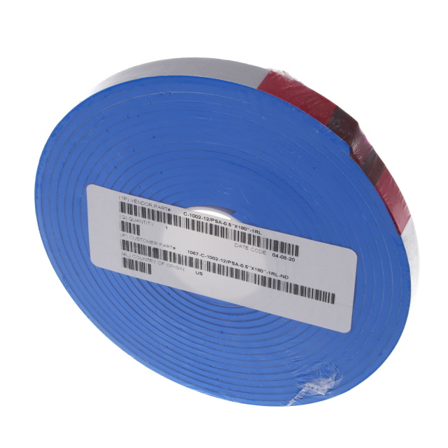 【C-1002-12/PSA-0.5"X180"-1RL】FOAM 0.50"X180" THERMOPLAST BLUE