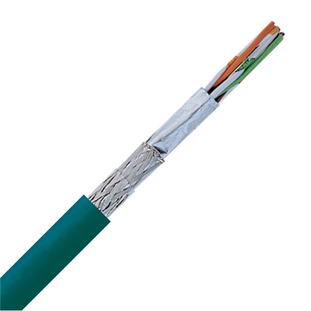 CABLE CAT5E 4COND 24AWG TEAL 25'【2170281】
