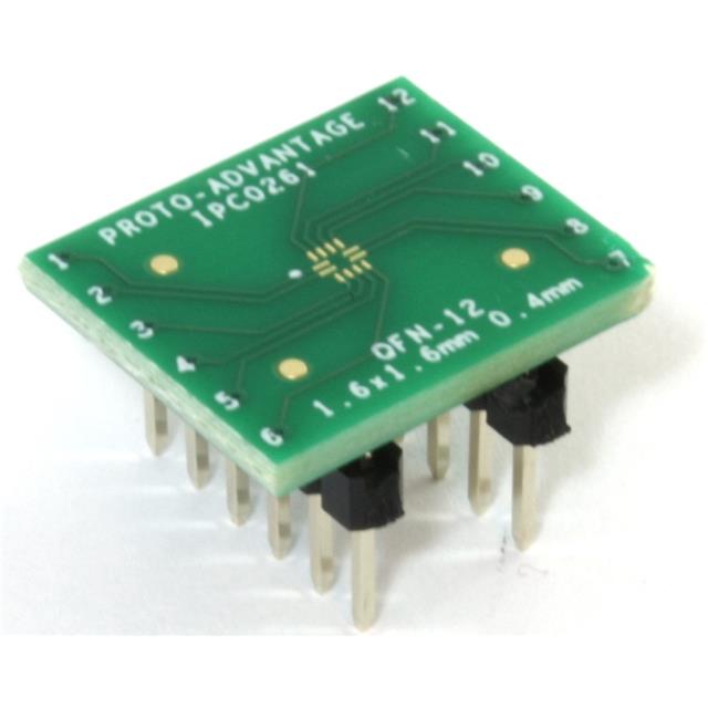 【IPC0261】QFN-12 TO DIP-12 SMT ADAPTER (0.