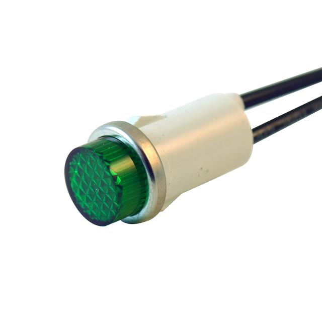 【WL-1053C5】NEON PNL IND GREEN WIRE LEADS