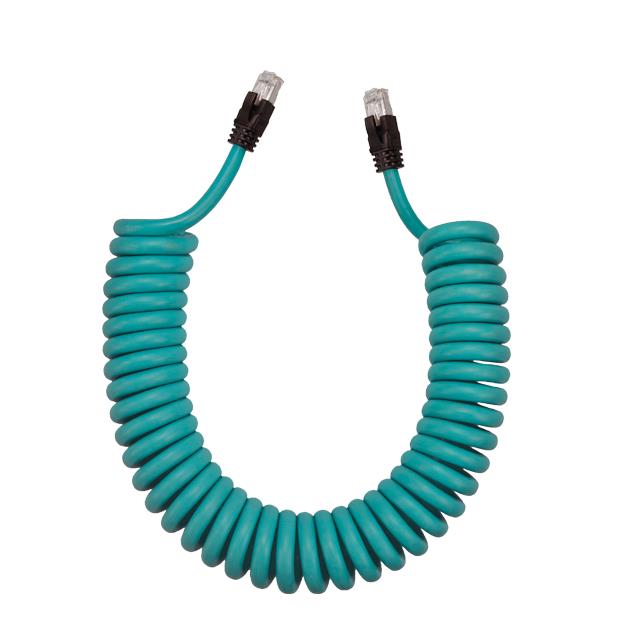 CABLE CAT5E RJ45-RJ45 1FT COILED【BM-CBRR001F5】