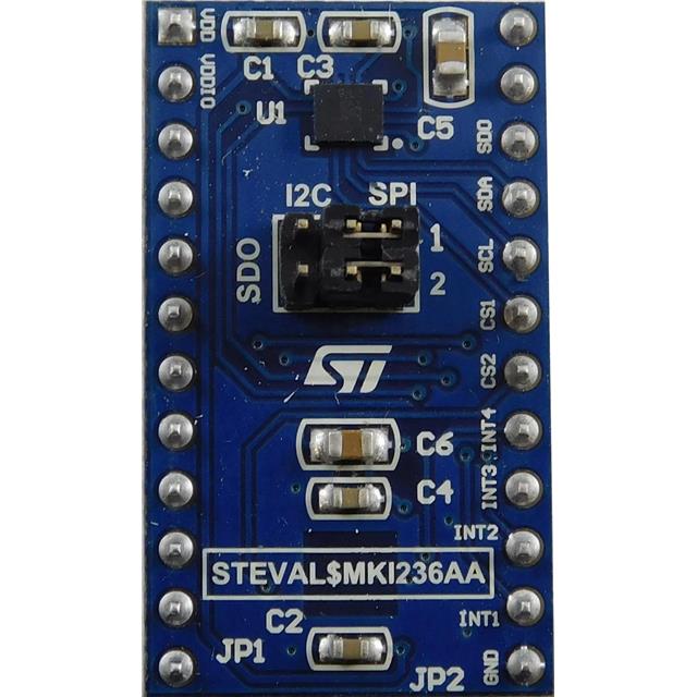 【STEVAL-MKI236A】6軸慣性モジュールASM330LHB用アダプターボード