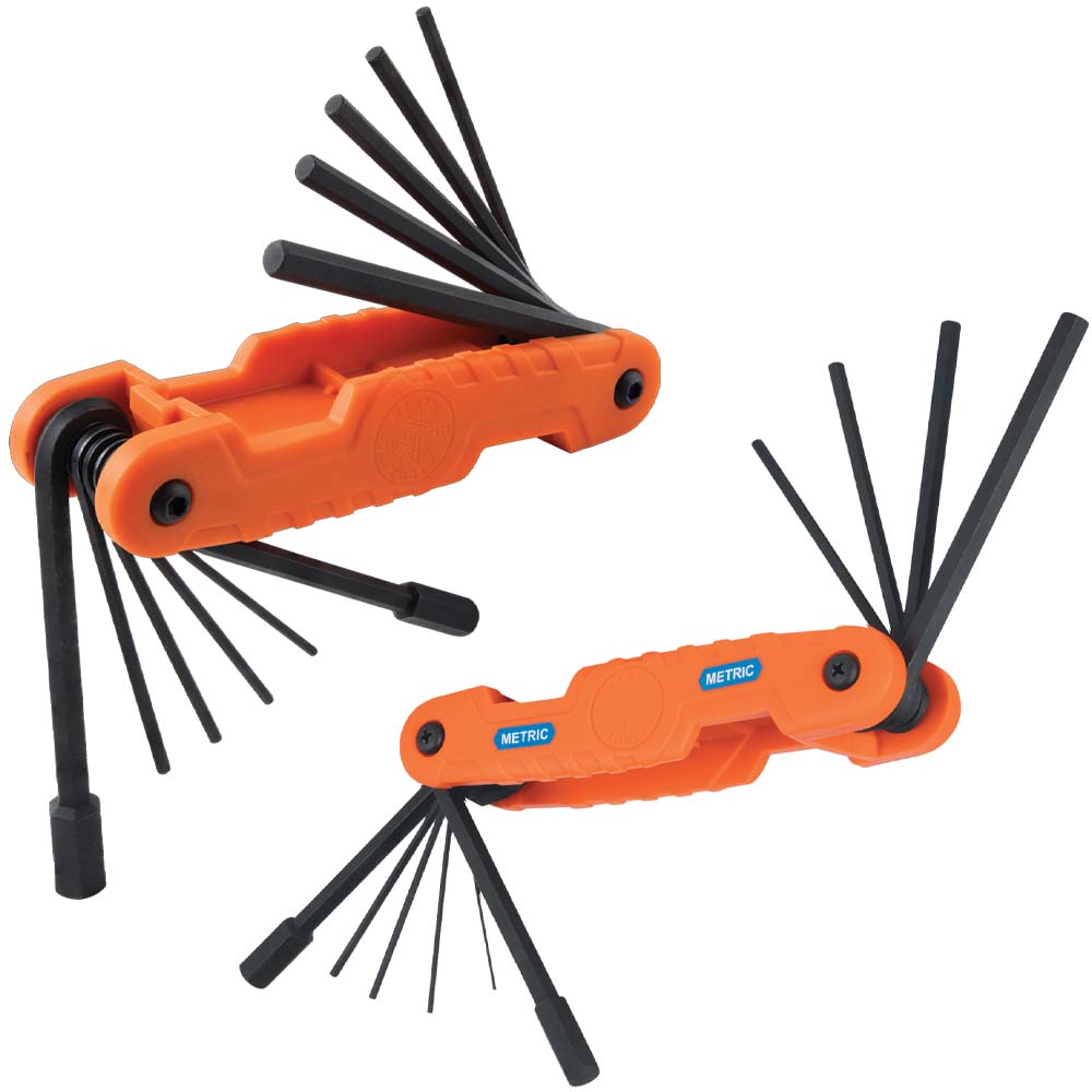 PRO FOLDING HEX KEY SET, SAE & M【70552】
