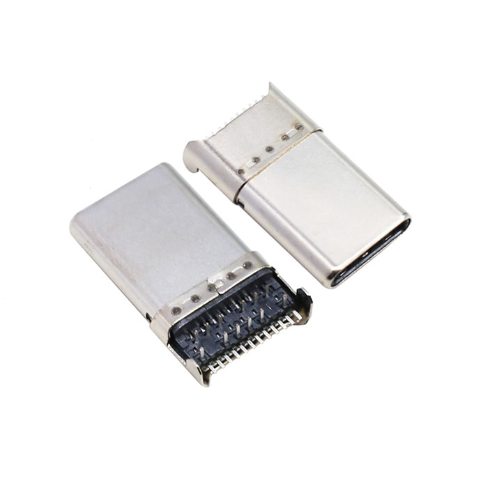 CONN PLUG USB3.2 TYPC 24P SMD RA【A-USBC-32M1-EA-GRR01】