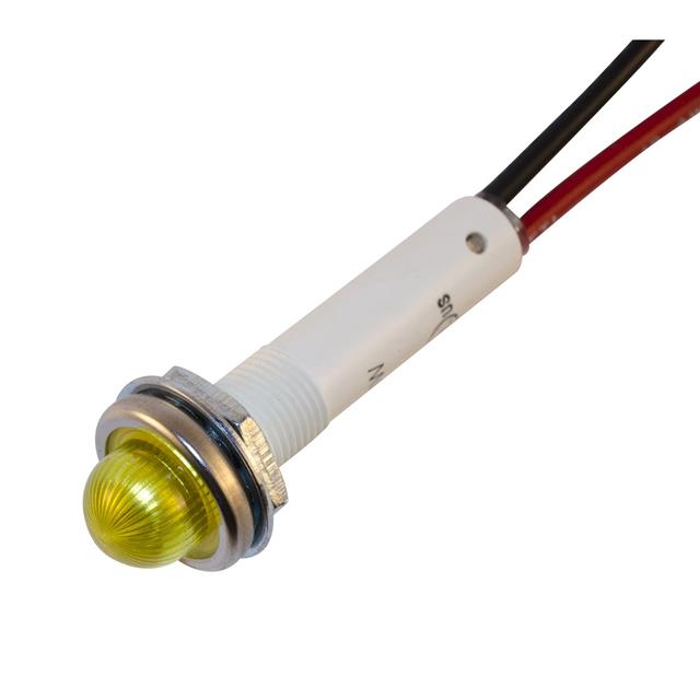 【WL-6091M7-12V】LED PNL IND YELLOW WIRE LEADS