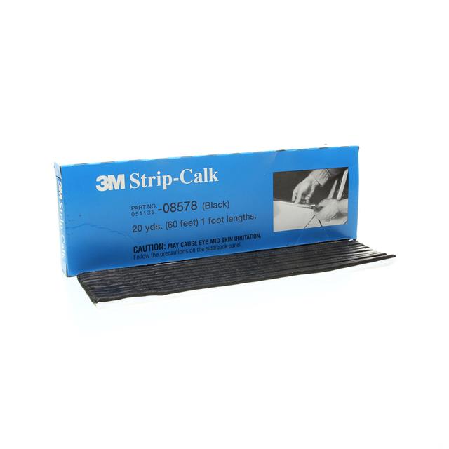 【08578】3M STRIP CALK, 08578, BLACK, 1 F