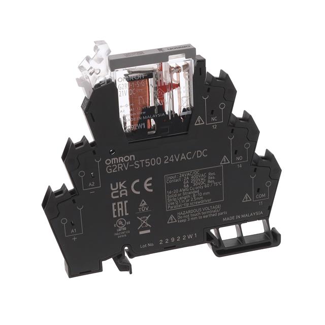 【G2RV-ST500 AC/DC24】RELAY GEN PURPOSE SPDT 6A 24V[箱]