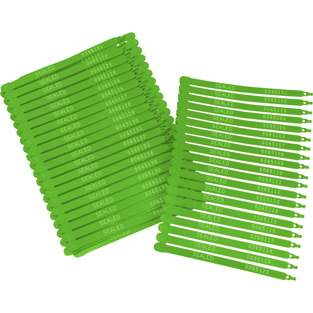 TRUCK SEALS 7.5" GREEN 100/PACK【133487】