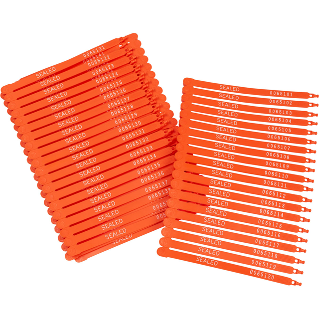 TRUCK SEALS 7.5" ORANGE 100/PACK【133488】