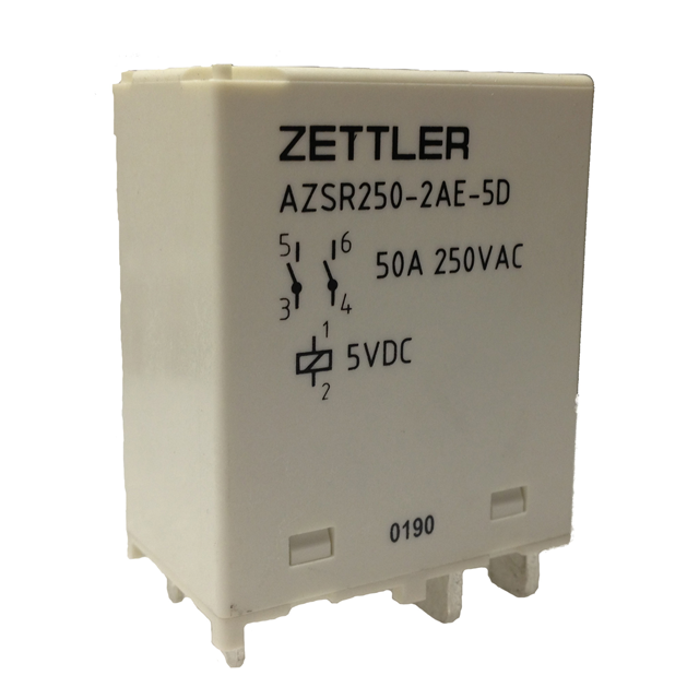 【AZSR250-2AE-24D】RELAY EV CHG SOLAR DPST 55A 24V