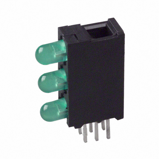 【5693F5_5_5-A】LED CBI 3MM 3X1 GREEN RA
