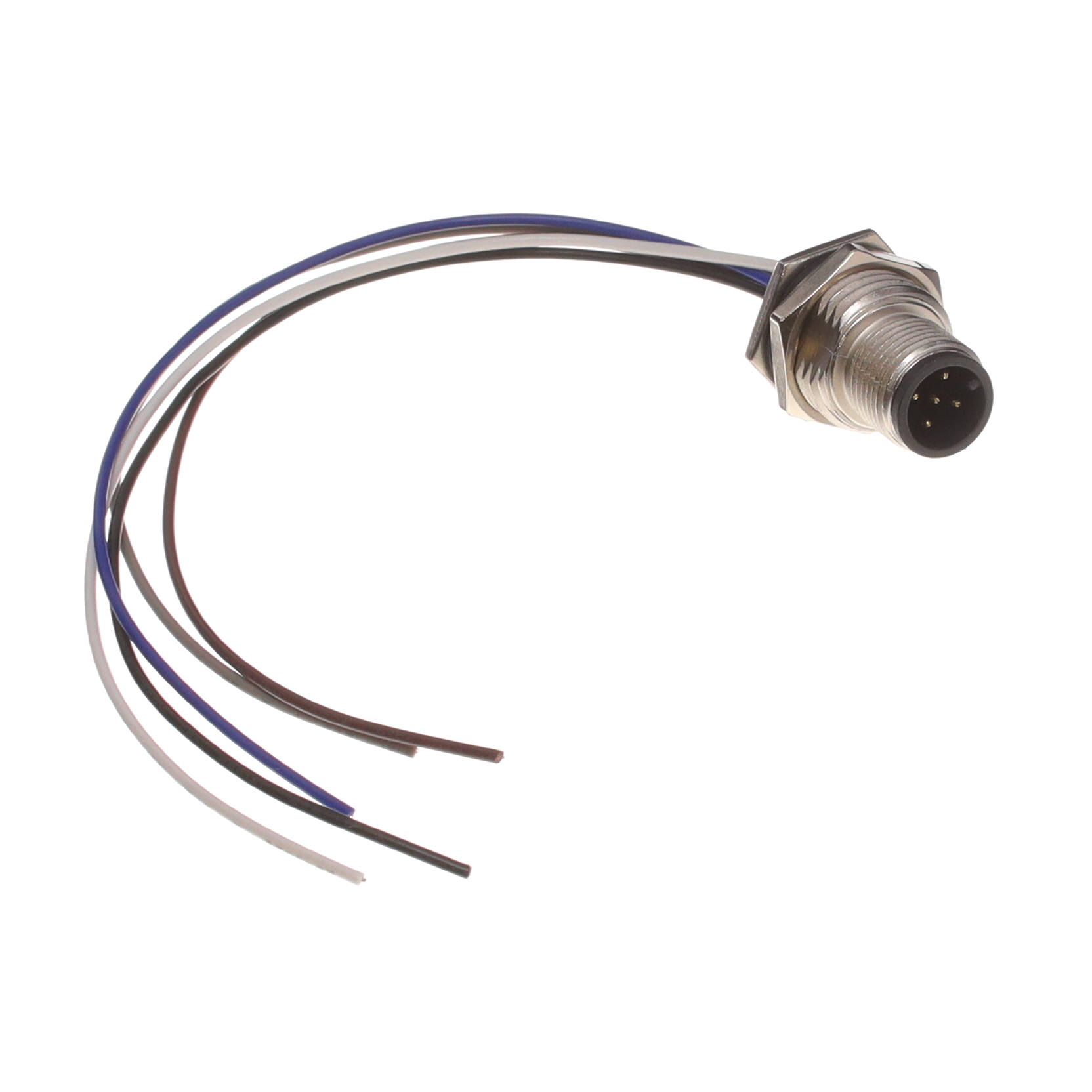 【M12A-05PMMC-SF8C15】CONN PLUG MALE 5P WIR LEAD 0.49'