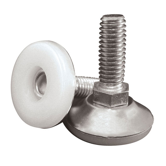 FOOT CYLINDRICAL 1.75" DIA WHITE【AFD1020A】